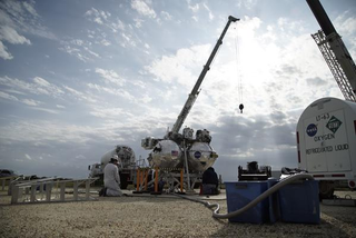 Illustration for article titled The Latest Morpheus Test Flight Cuts Out Before It Even Begins